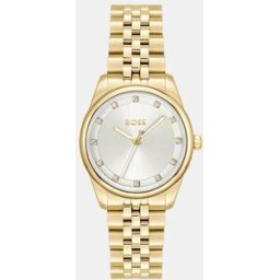 Boss Reloj de mujer Graceful Precious 1502810 de acero dorado. Blanco