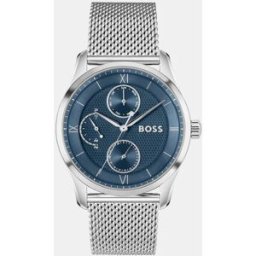 Boss Reloj de hombre PRINCIPLE MASTER 1514276 de caucho plata. Azul