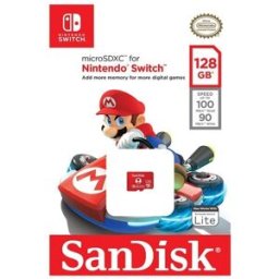 SanDisk Tarjeta de memoria Micro SDXC 128 GB para Nintendo Switch. Rojo / Blanco