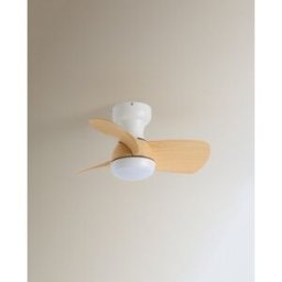 El Corte Inglés Ventilador de techo S con luz LED y motor DC Fornells. Natural