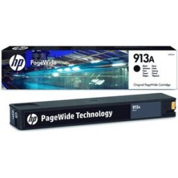 HP Cartucho de tinta original PageWide 913A negro (L0R95AE).