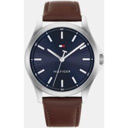 Tommy Hilfiger Reloj de hombre Bruce 1710669 de piel marrón. Marrón