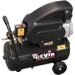 CEVIK PRO Compresor de Aire Monoblock Portátil 24 litros 2 HP. Negro