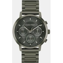 Calvin Reloj de hombre Gauge 25200494 multifunción de acero verde. Verde
