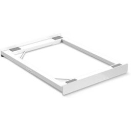 Meliconi Kit superposición para lavadora y secadora estrechas de 45cm Torre Slim L45 . Blanco