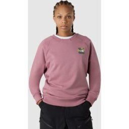 The North Face Sudadera holgada con estampado gráfico de mujer Connect . (XL) Rosa