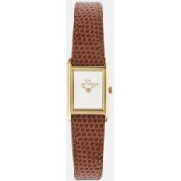 Daniel Wellington Reloj de mujer Bound Mini DW00100905 de piel marrón. Blanco