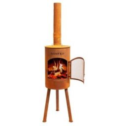 BONFEU Chimenea de Leña Exterior Bongiano S Corten. Óxido