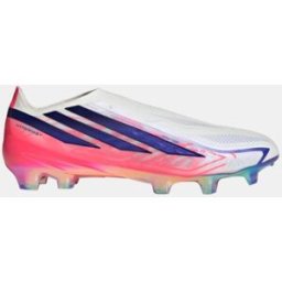 Adidas Botas de fútbol de tacos de adulto F50 Hyperfast Elite Ll Fg . (44 y 2/3) Blanco / Azul