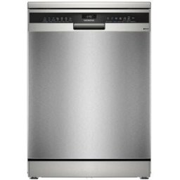 Siemens Lavavajillas 14 servicios, Bandeja Cubiertos, 60 cm iQ500 -SN25ZI08CE. Acero inoxidable antihuellas