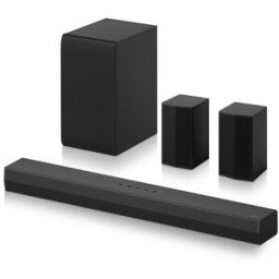 LG Barra de sonido S40TR AI Sound Pro, 4.1, 400W, Dolby Digital y DTS Digital Surround, Subwoofer inalámbrico. Negro