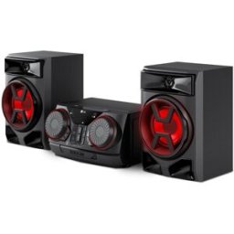 LG Equipo Hi-Fi gran potencia xboom CK43N, 300W, para fiestas, Bluetooth, Radio FM. Negro