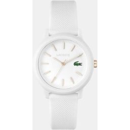 Lacoste Reloj de mujer Ladies 2001211 de silicona blanco. Blanco