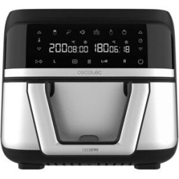 Cecotec Freidora sin aceite Cecofry Dual 9000 con accesorios. Negro