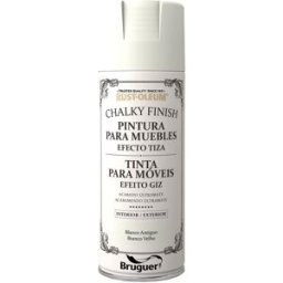 Rust Oleum Pintura Spray Efecto Tiza Chalky para Muebles 400 ml. Blanco antiguo