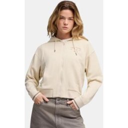 Puma Sudaderas Casual de Mujer CLASS Comfort Full-Zip . Blanco