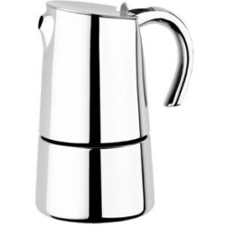 Bra Cafetera italiana de acero inoxidable inducción Bella . (2 Tazas) Acero