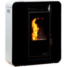 Ecoforest Estufa pellet canalizable Bolonia Blanca 10Kw. Blanco