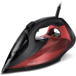 Philips Plancha de vapor DST7022-40 con sistema Quick Calc Release. Negro / Rojo