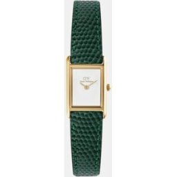 Daniel Wellington Reloj de mujer Bound Mini DW00100906 de piel verde. Blanco