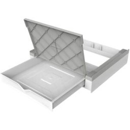 Meliconi Kit superposición para lavadora y secadora con estante y cajón extraíble Torre Duo . Blanco