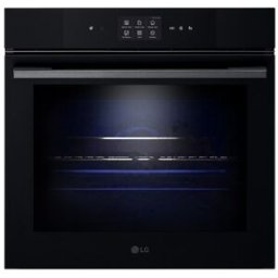 LG Horno multifunción 76l, display LCD, Instaview, funciones de cocina vapor y freidora de aire - WSED7667M. Negro mate