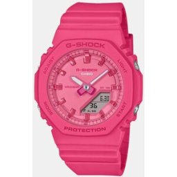 Casio Reloj de mujer Power Pink Series GMA-P2100PP-4AER Sostenible de resina fucsia. Fucsia