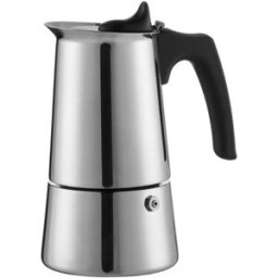 El Corte Inglés Cafetera italiana de acero inoxidable apta inducción . (4 Tazas) Acero