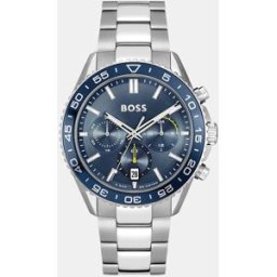 Boss Reloj de hombre Runner 1514143 cronógrafo de acero. Plata