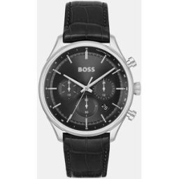 Boss Reloj de hombre Gregor 1514049 cronógrafo de piel negro. Negro