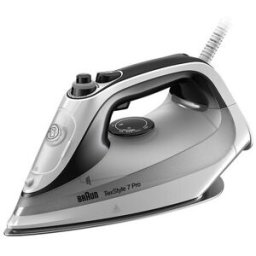 Braun Plancha de vapor TexStyle 7 Pro SI7149WB con suela FreeGlide 3D. Negro
