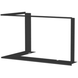 ROMOTOP Marco de 6 lados para Chimenea Heat E2G65-40 Esquinera Izquierda. Negro