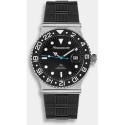 Neckmarine Reloj de mujer aquamatic automático de caucho. (M) Negro