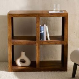 El Corte Inglés Estantería de madera de palisandro con 4 huecos Bombay . Natural