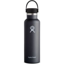 Hydro Flask Botella de agua portátil de acero inoxidable . (620 ml) Negro