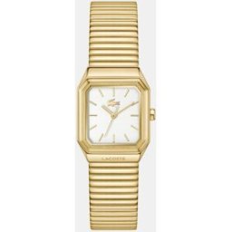 Lacoste Reloj de mujer Rene for Ladie 2001505 de acero dorado. Blanco
