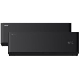 Hisense Aire acondicionado Multisplit 2x1 Inverter con 2.236 frig-h y 2.236 frig-h WiFi - 2AMW42HB99B. Negro