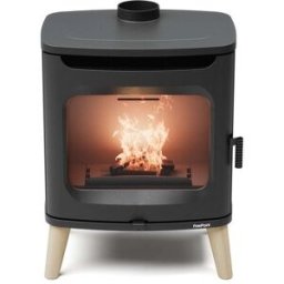 FREEPOINT Estufa Leña Flos Wood. Negro