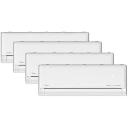 Midea Aire acondicionado Multisplit 4x1 Inverter con 2262 frig-h + 2262 frig-h + 3027 frig-h + 3027 frig-h - 4X1 10,5KW Sols. Blanco