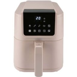 Bourgini Freidora de aire 5 L Health fryer Slim con cesta de Cerámica ECO libre de PFAS. Beige