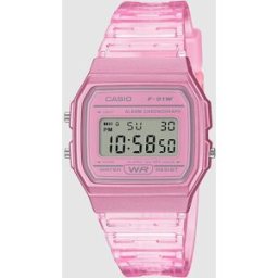 Casio Reloj de mujer Collection F-91WS-4EF de resina rosa. Rosa