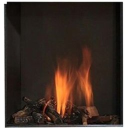 NORA FLAMES Chimenea Gas LPG Pano 67 X 67 cm. Negro