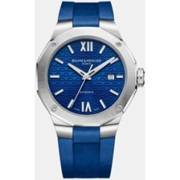 Baume & Mercier Baume & Mercier - Reloj de hombre Riviera M0A10619 automático de caucho azul. Azul