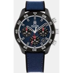Tommy Hilfiger Reloj de hombre TH85 Carbon 1792183 cronógrafo de nailon negro. Multicolor