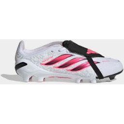 Adidas Botas de fútbol de tacos de niño Predator Elite Ft Fg J . (37 y 1/3) Blanco / Rojo