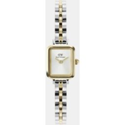Daniel Wellington Reloj de mujer Quadro Mini DW00100925 de acero bicolor. Blanco
