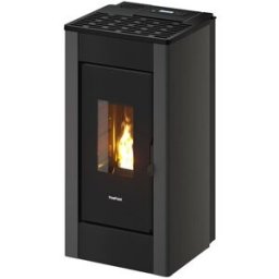 FREEPOINT Estufa Pellets Sharp Airtight Wi-Fi 7 kW. Antracita