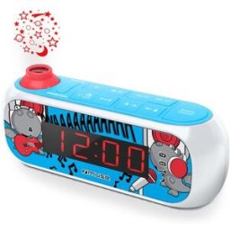 Muse Radio reloj M167KDB con proyector para niños. Azul