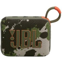 JBL Altavoz ultraportátil Go 4, Bluetooth, resistente al agua. Camuflaje
