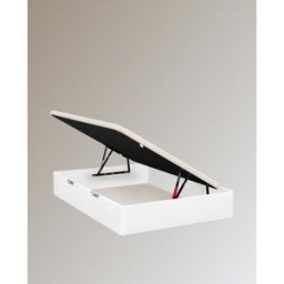 Sonpura Canapé abatible de madera con apertura lateral Stela 3D Lateral . (Cama 135 x 190 cm) Blanco